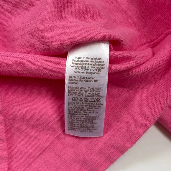 J.Crew Teddie Cotton Crewneck Sweater Pink Size S - Picture 5 of 7